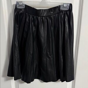 Zara Black Faux Leather Skirt